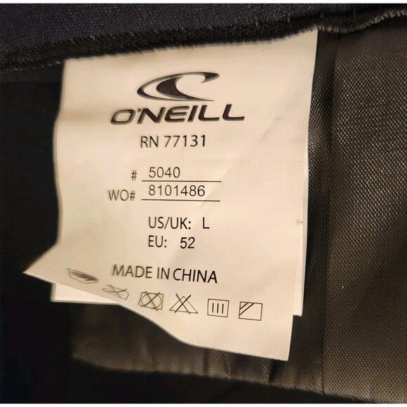 O'Neill Reactor 3/2mm Back Zip Full Wetsuit - Men's - Large / Black/Slate - Picture 7 of 10